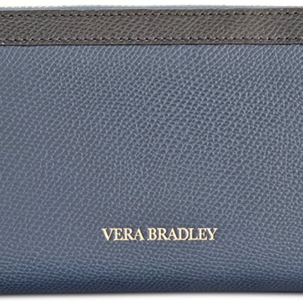 Vera Bradley Leather Georgia Wallet (classic navy)